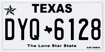TX license plate DYQ6128