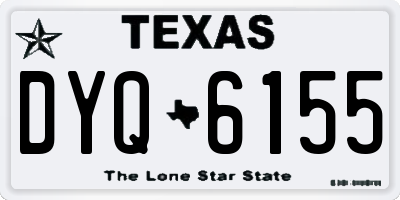 TX license plate DYQ6155