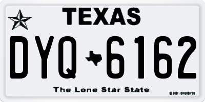 TX license plate DYQ6162