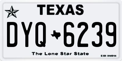 TX license plate DYQ6239