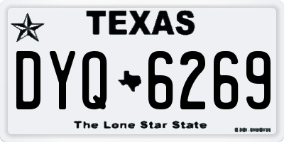 TX license plate DYQ6269