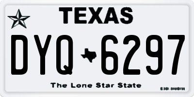 TX license plate DYQ6297