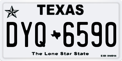 TX license plate DYQ6590