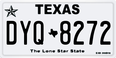 TX license plate DYQ8272