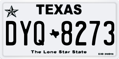 TX license plate DYQ8273