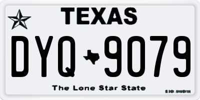 TX license plate DYQ9079