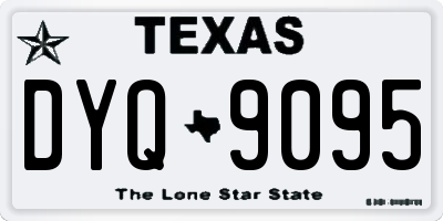 TX license plate DYQ9095