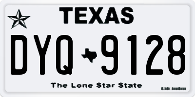 TX license plate DYQ9128