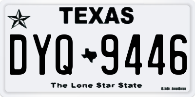 TX license plate DYQ9446