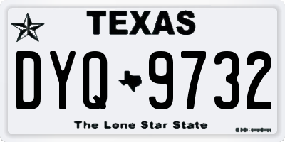 TX license plate DYQ9732