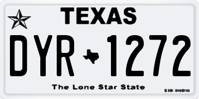 TX license plate DYR1272