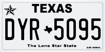 TX license plate DYR5095