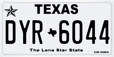 TX license plate DYR6044