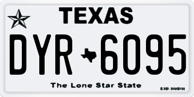 TX license plate DYR6095