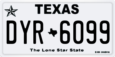 TX license plate DYR6099