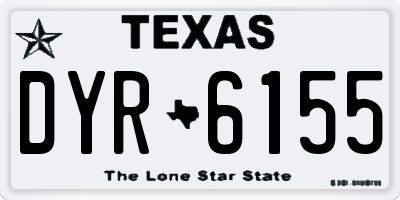 TX license plate DYR6155