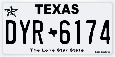 TX license plate DYR6174