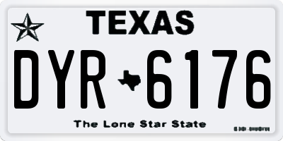 TX license plate DYR6176