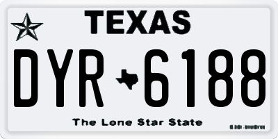 TX license plate DYR6188