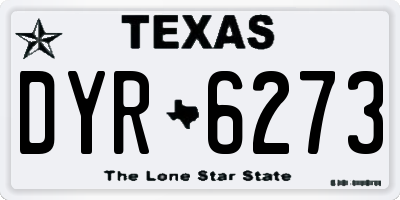 TX license plate DYR6273