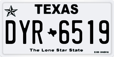 TX license plate DYR6519