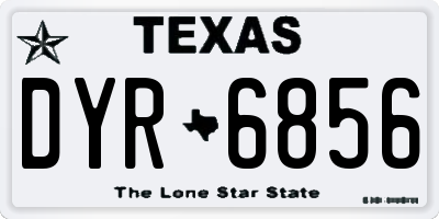 TX license plate DYR6856