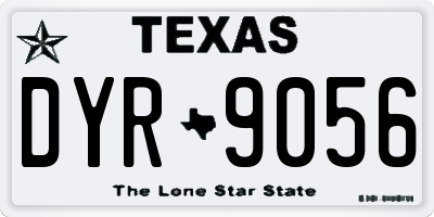 TX license plate DYR9056