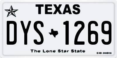 TX license plate DYS1269