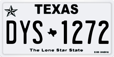 TX license plate DYS1272