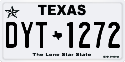 TX license plate DYT1272