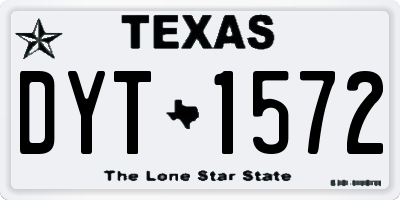 TX license plate DYT1572