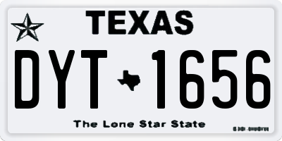 TX license plate DYT1656