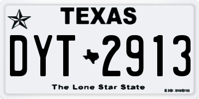 TX license plate DYT2913