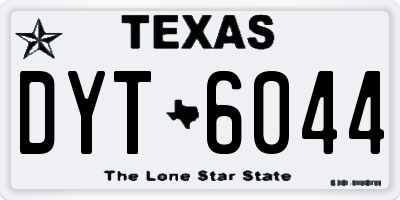 TX license plate DYT6044