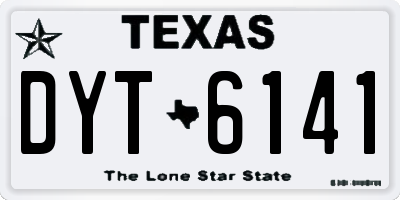TX license plate DYT6141