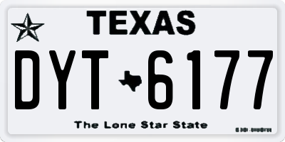 TX license plate DYT6177