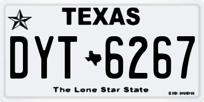 TX license plate DYT6267