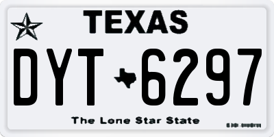 TX license plate DYT6297