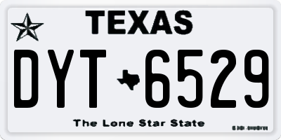 TX license plate DYT6529