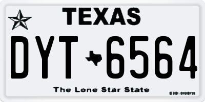 TX license plate DYT6564