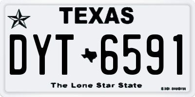 TX license plate DYT6591