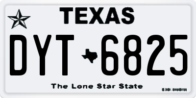 TX license plate DYT6825