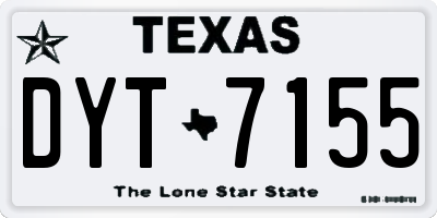 TX license plate DYT7155