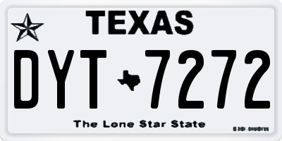 TX license plate DYT7272