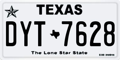 TX license plate DYT7628