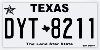 TX license plate DYT8211