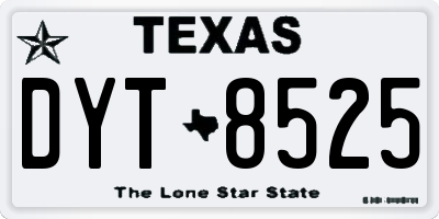 TX license plate DYT8525
