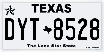 TX license plate DYT8528