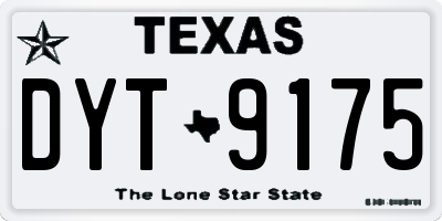 TX license plate DYT9175