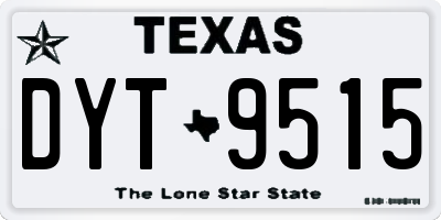 TX license plate DYT9515